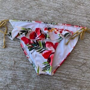 Guess Lolita Bandeau Bottoms bikini Hawaiian Pin-up style size Medium